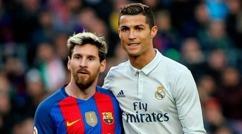 Lionel Messi and Cristiano Ronaldo togther